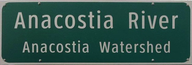 Anacostia River Road Sign
